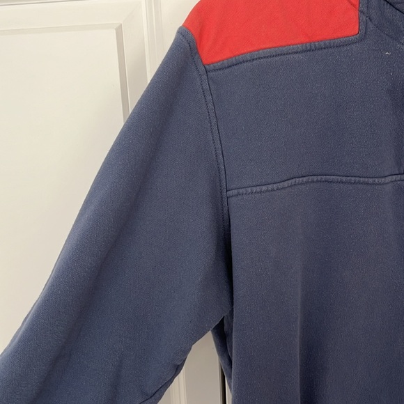 Men’s Vineyard Vines 3/4 Zip Blue and Pink Sweater Size X/S - Picture 4 of 8